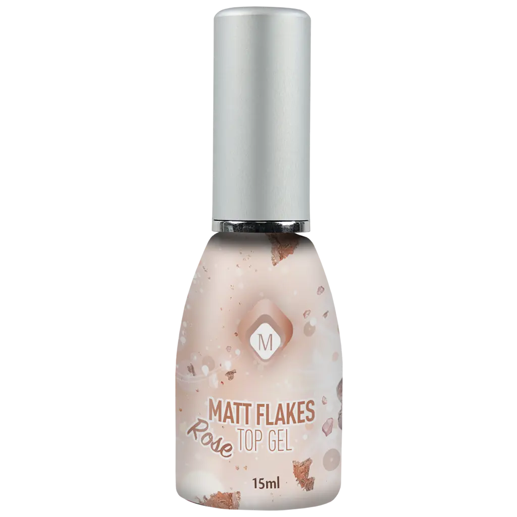 Matte Flakes Top Gel Rose flesje