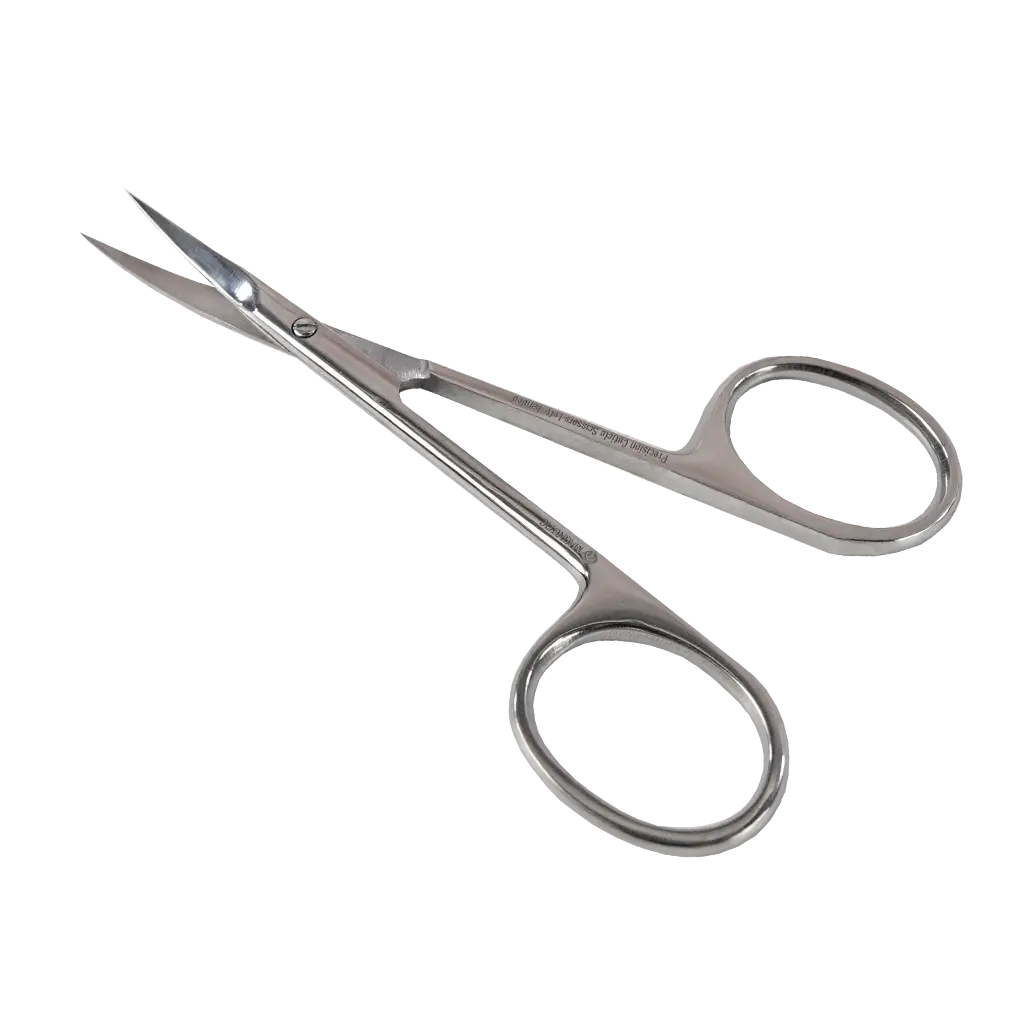 Precision Cuticle Scissors Left Handed geopend