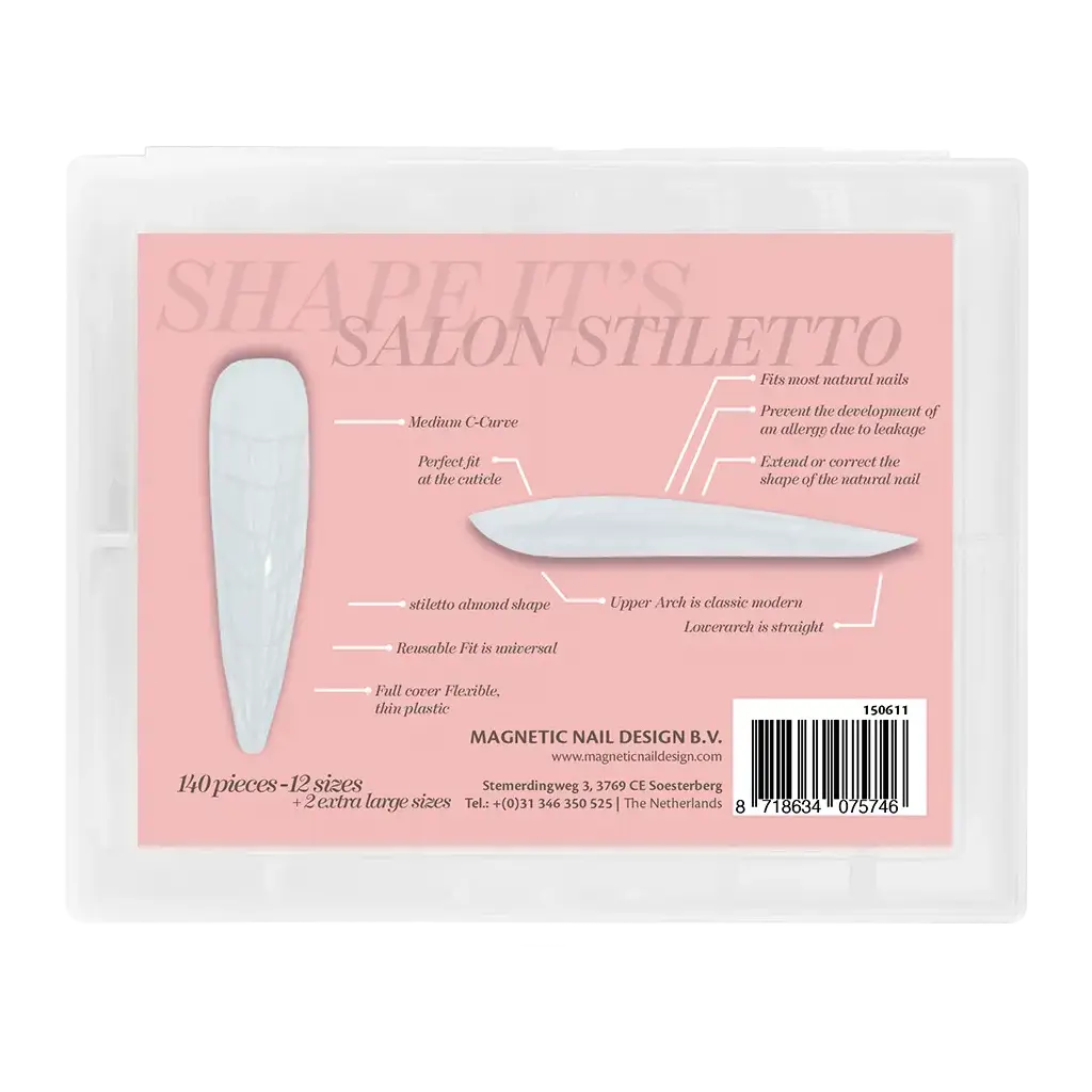 Shape It’s Salon Stiletto achterkant