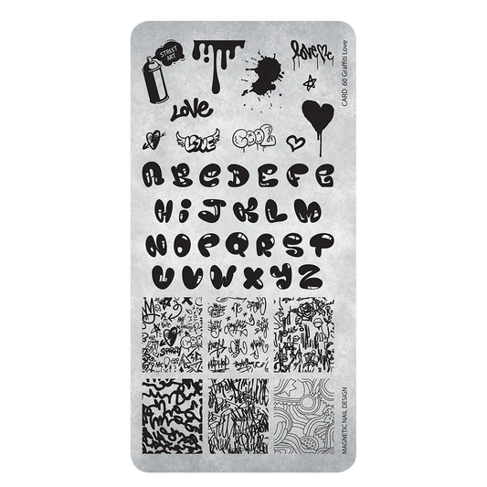 Stamping Plate 60 Graffiti Love