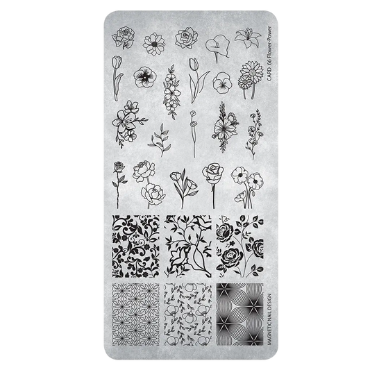 Stamping Plate 66 Flower - Power
