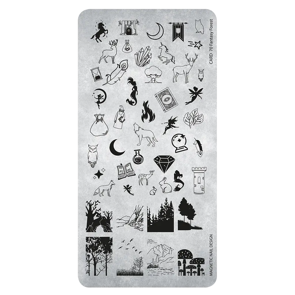 Stampingplate 70 Fantasy Forest