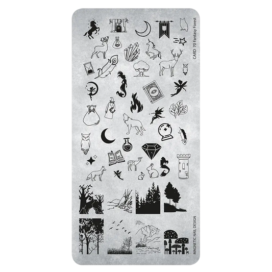 Stampingplate 70 Fantasy Forest