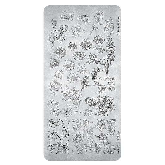 Stampingplate 71 Flowers