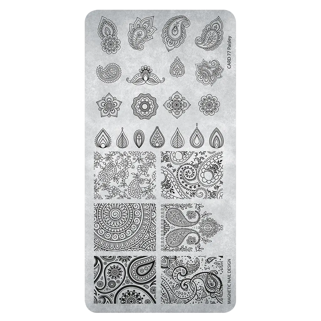 Stampingplate 77 Paisley