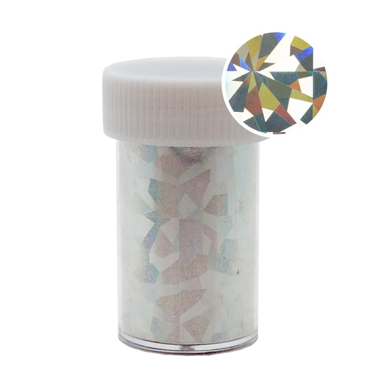 Transfer Foil Roll Holographic Silver Flakes